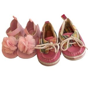 Laura Ashley Baby Sandals and Deck Shoes‎ 2 pair